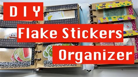 Flake Stickers Organizer Binder Diy How I Storage Sticker And How