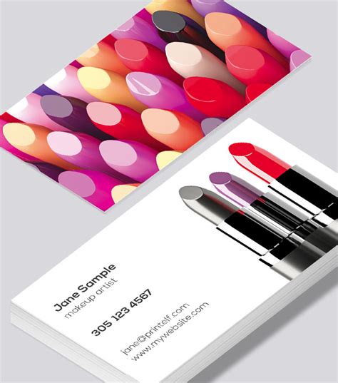 Makeup Artist Business Cards Design Makeup Vidalondon