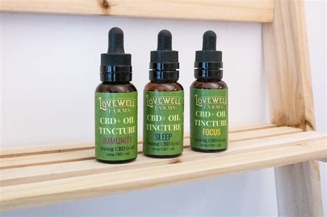 Cbd Oil Tincture Trio Lovewell Farms