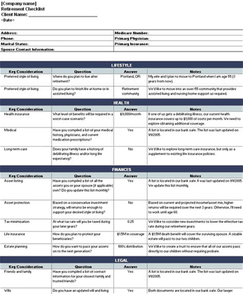 Requirements Checklist Excel Samples Templates For Excel Templates