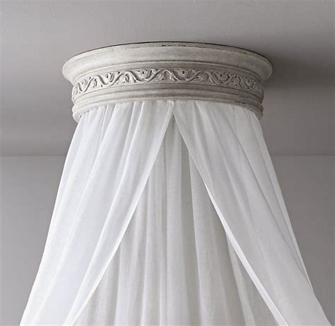 Creative bed crown canopy, and titled: Vintage Grey Carved Wood Canopy Ceiling Bed Crown in 2020 ...