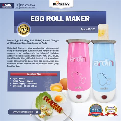 A wide variety of mini snack maker options are available to you, such as warranty of core components, local service location, and key selling points. Jual Egg Roll Maker (ARD-303) di Blitar - Toko Mesin ...
