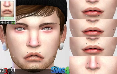 A3ru Double Piercing Set • Sims 4 Downloads