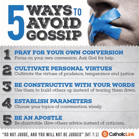 5 ways to avoid the sin of gossip catholic