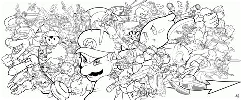 Super Smash Brothers Coloring Pages Free Printable - Coloring Home