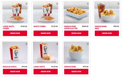 Updated KFC Menu Philippines Prices November 2023 FH