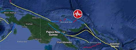 Shallow M60 Earthquake Hits New Ireland Region Papua New Guinea The