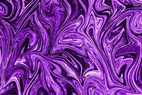 Liquid Abstract Pattern With Proton Purple Graphics Color Art Form