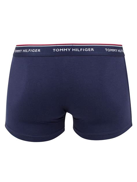 Tommy Hilfiger Pack Premium Essential Trunks White Tango Peacoat