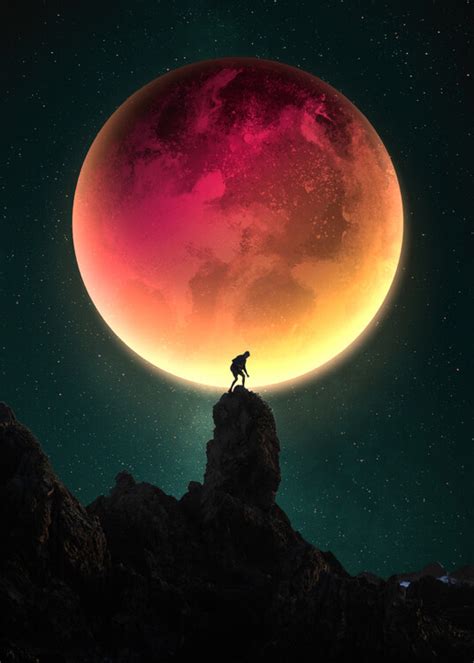 Illustration Artistiques Alone With Planet Mars Europosters