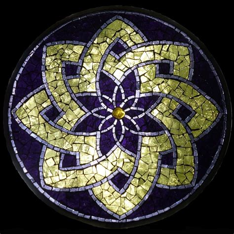 Stained Glass Mosaic Mandala By David Chidgey Mosaic Glass Art
