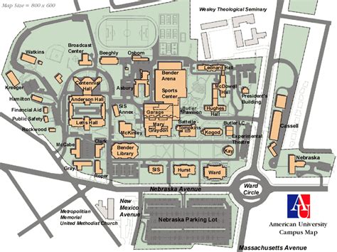 American University Campus Map Images And Photos Finder