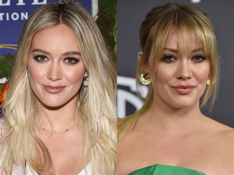 Heres What 52 Celebrities Look Like With And Without A Fringe Hilary