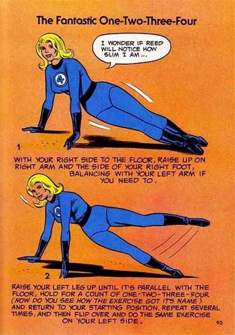 The 10 Funniest Exercises From Marvel Comics Weird Fitness Book