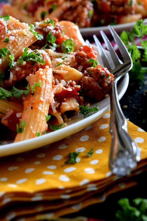 Spicy Italian Sausage Penne Pasta Lord Byron S Kitchen