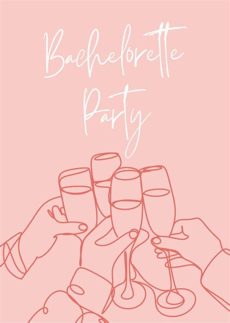 Free Printable Bachelorette Party Invitation Templates Canva