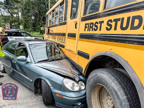 Students Drivers Uninjured In Bethel Car Vs School Bus Crash