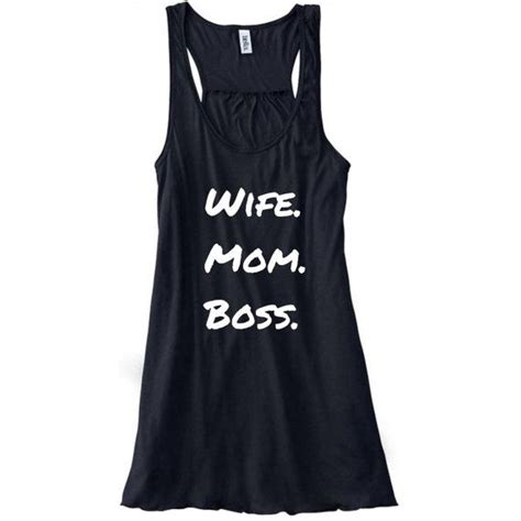 Wife Mom Boss Womens Flowy Racerback Tank Concert Tank Top Country Tank Tops Wife Mom Boss
