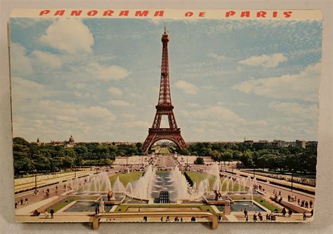 Booklet Of 18 Vintage Paris Postcards Panorama De Paris