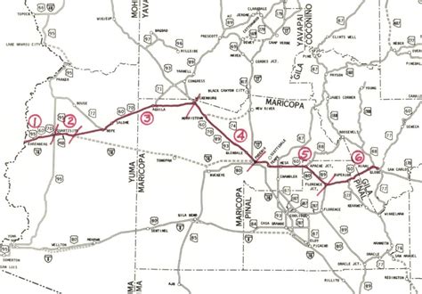 The Us Routes Of Wickenburg Arizona