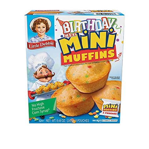 Little Debbie Mini Muffin Variety Pack Birthday Cake Blueberry Chocolate Chip 1 Box Each
