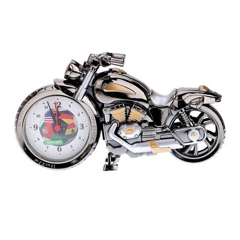 2019 Quartz Alarm Clock Super Cool Motorcycle Model Creative Retro T