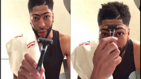 Anthony Davis Shaves His Unibrow 😲 Youtube