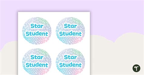 Pastel Dreams Star Student Badges Teach Starter