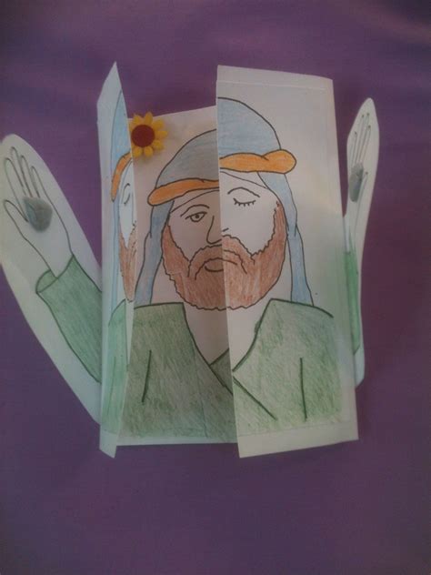 Jesus Heals The Blind Man Paper Craft Sundayschoolist