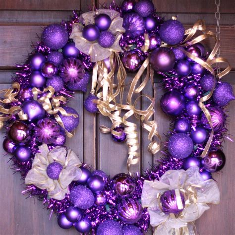 Purple Wreath Christmas Pinterest