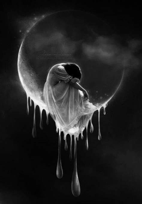 See more ideas about wallpaper, beautiful moon, moon. Woman Girl Crying Moon Double Image | Tears in heaven, Moon art, Beautiful moon