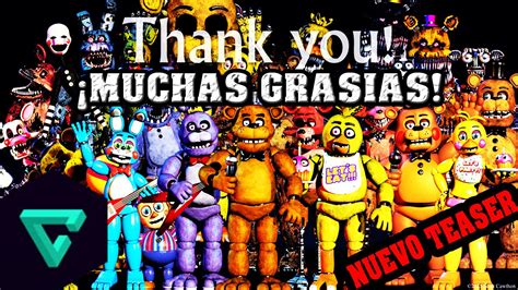 ¡nuevo Teaser Five Nights At Freddy´s Gran Final Thank You