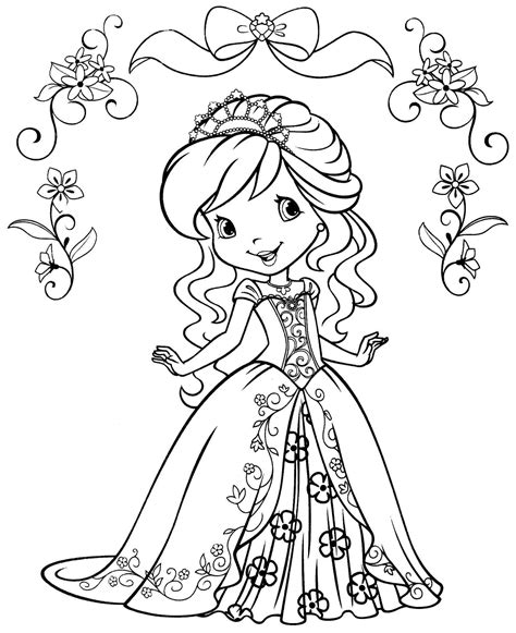 strawberry shortcake valentine coloring pages   print