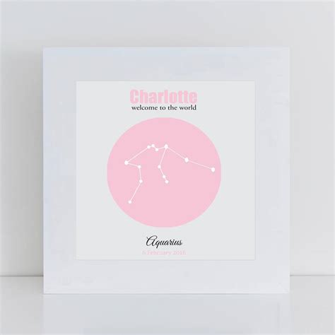 New Baby Girl Constellation Card By Lisa Marie Designs