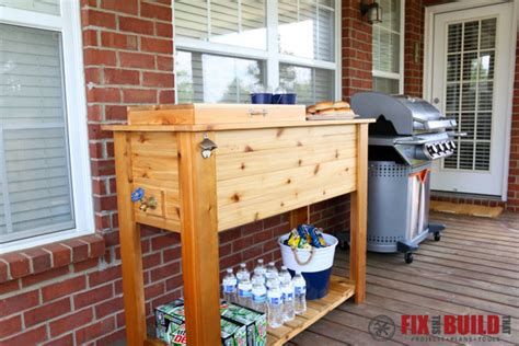 Even better, assembly requires little more. Ana White | Patio Cooler & Grill Cart Combo - DIY Projects