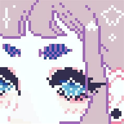 Anime Pixel Art Pixel Drawing Pixel Art
