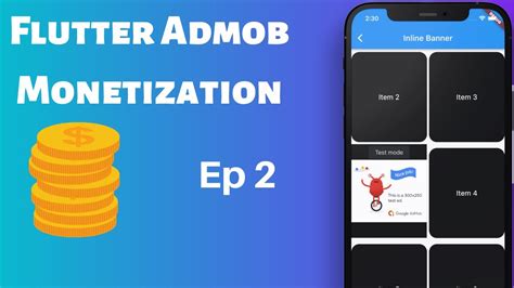 Flutter Admob Tutorial Inline Banner Ad Integration Earn With Ads Monetizing Apps Youtube