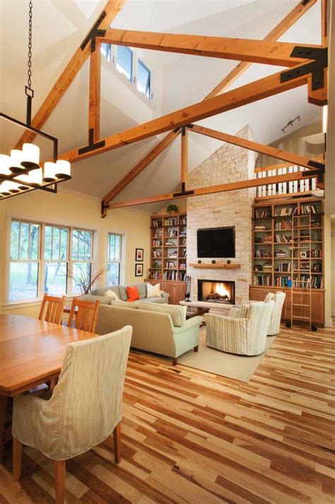 This design element makes a room appear larger and provides more natural light. 30 Stunning interior living spaces with exposed ceiling ...