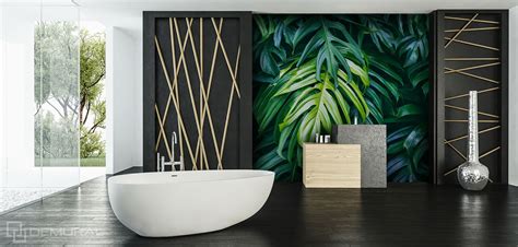 Home decoration is an art and reveals a lot about the choices and preferences of individuals. Wall mural for a large bathroom - Demural blog - Wall ...