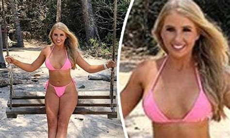 Married At First Sight S Ashley Irvin Models A Bubblegum Pink Bikini Daily Mail Online