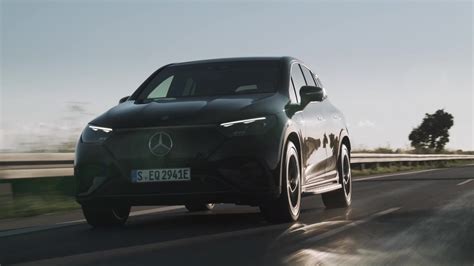 The New Mercedes Benz Eqe Suv In Black Driving Video