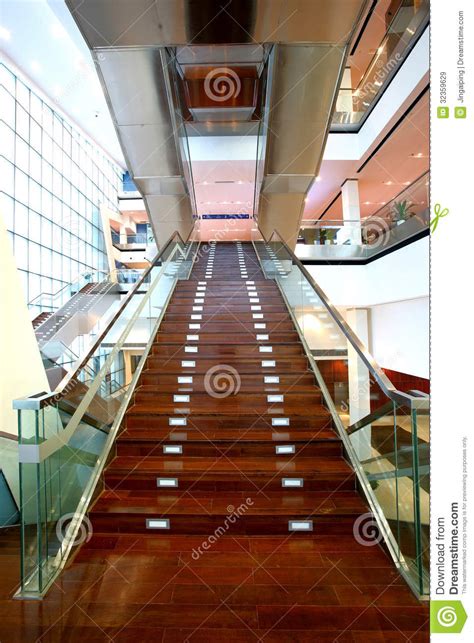 Chongqing Grand Theatre Glass Wall Of The Staircase Stock