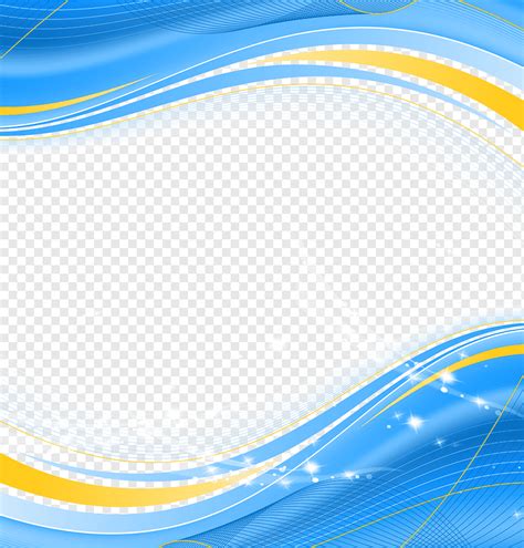 Arc Poster Blue Technology Arc Border Blue And Yellow Background