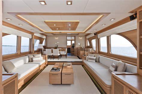 Boat Interiors Vicem 78 Cruiser Interior — Luxury Yacht Charter
