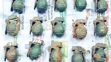 Live Hand Grenades Recovered From Puthukudirippu Daily News