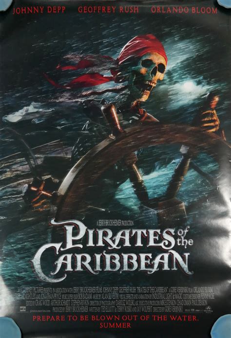 Pirates Of The Carribean One Sheet Movie Poster Id Octpirates19356