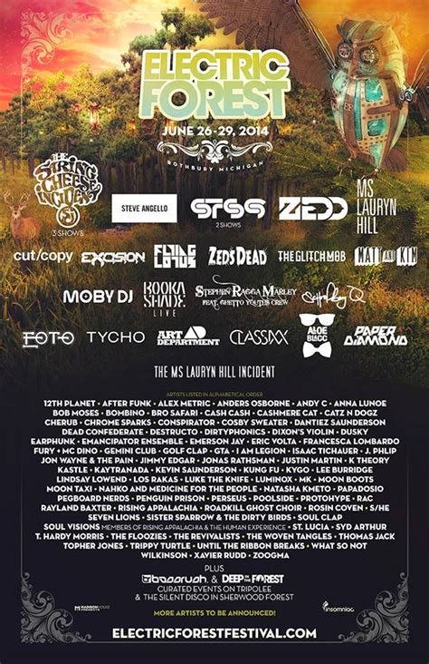 electric forest phase 3 lineup additions announced edm electronic music edm music edm