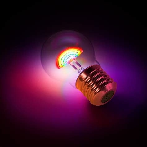 Cordless Rainbow Lightbulb Usb Rechargeable By Suck Uk Novelty