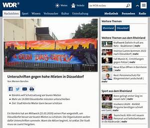 Wdr Unterschriften Gegen Hohe Mieten In Düsseldorf Wohnen Bleiben