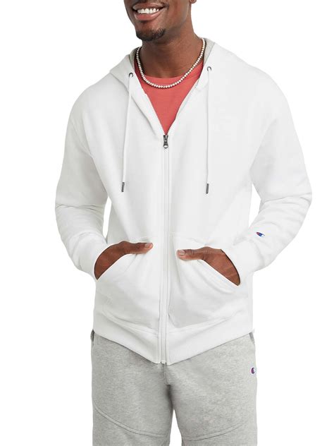 champion men s and big men s powerblend zip up hoodie sizes up to 2xl